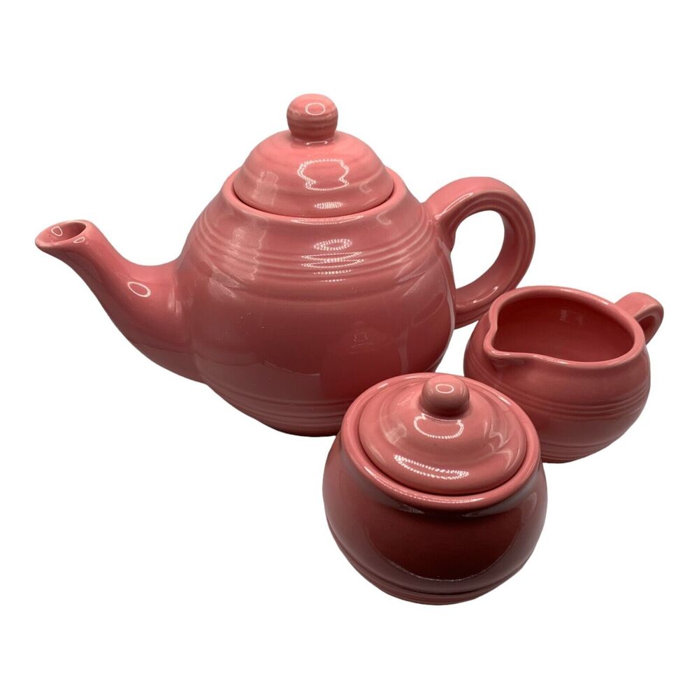 Pink Sonoma Teapot Tea Set Sugar Creamer